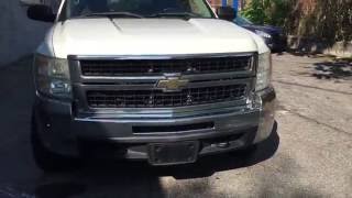 CHEVY SILVERADO ON 20" HARDCORE HC01 OFF ROAD MATTE BLACK WHEELS WITH 33/12.5/20 HARDCORE TIRES.