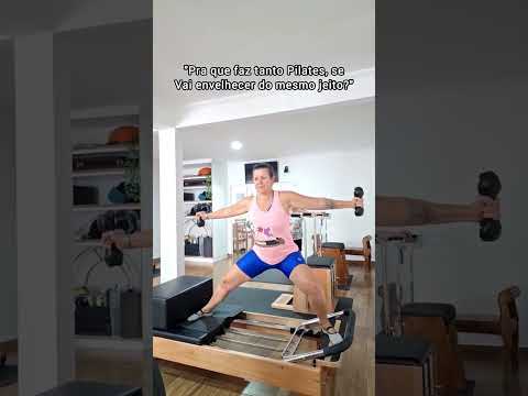 Prefiro envelhecer com Pilates 🤩#pilates #pilatesreformer #pilatesbrasil #reformerpilates