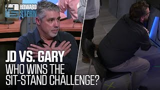 Jd & Gary Compete In A Sit-Stand Challenge