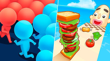Sandwich Runner vs Count Masters - All Levels Update Gameplay Walkthrough Android & IOS • NEW APK!