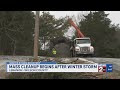 Mass cleanup begins in Lebanon after winter storm