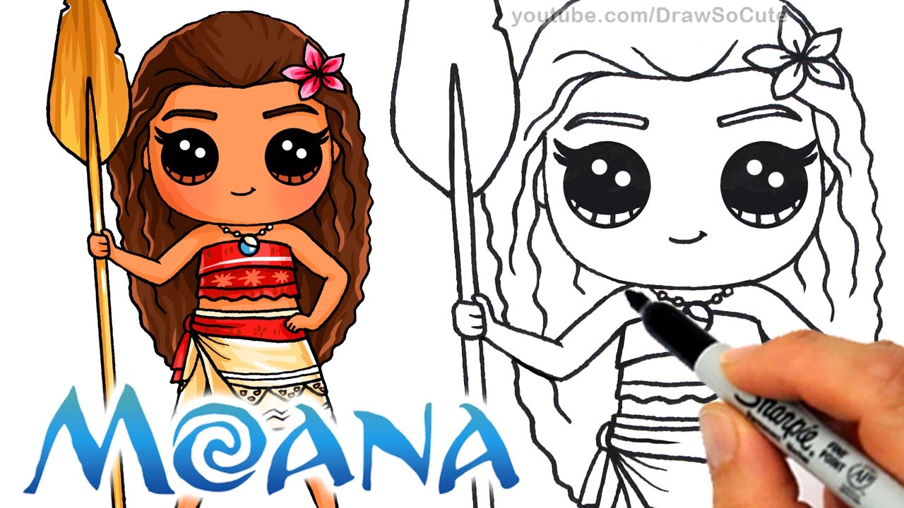 How to Draw Moana | Disney Princess