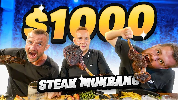 $1000 TOMAHAWK STEAK MUKBANG