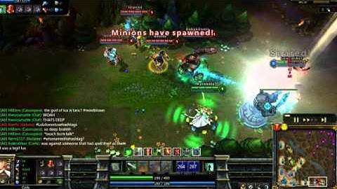 5 man Level 1 tower dive - League of Legends