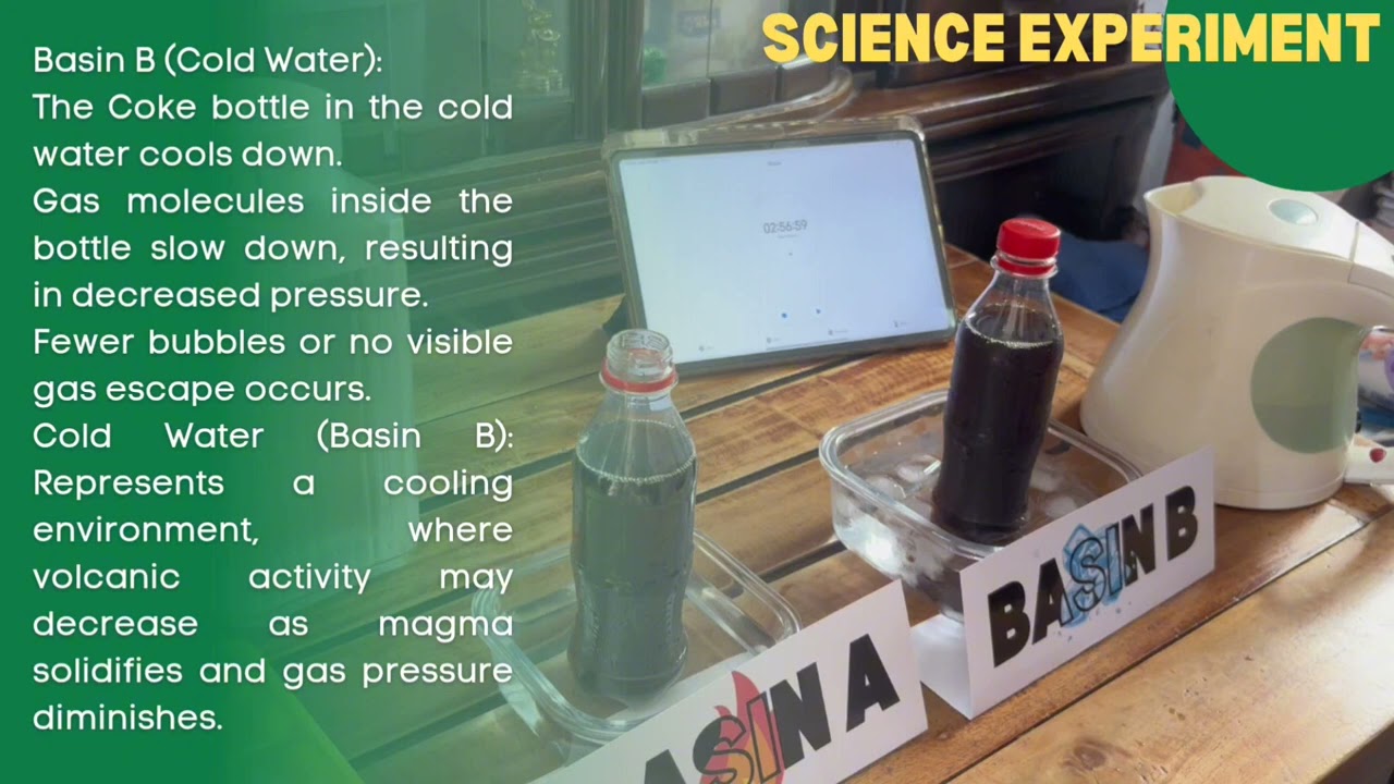 SCIENCE "UNDER PRESSURE" SODA EXPERIMENT - ( REAL LIFE VOLCANO EXPLOSION ⁉️💥 )