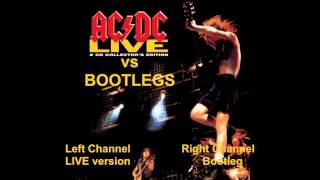 AC/DC LIVE (CD vs Bootlegs) 01 Thunderstruck