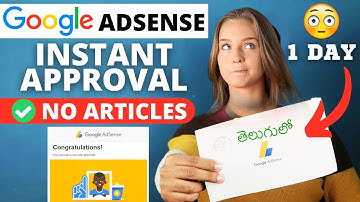 get google adsense approval without content in 24 hours