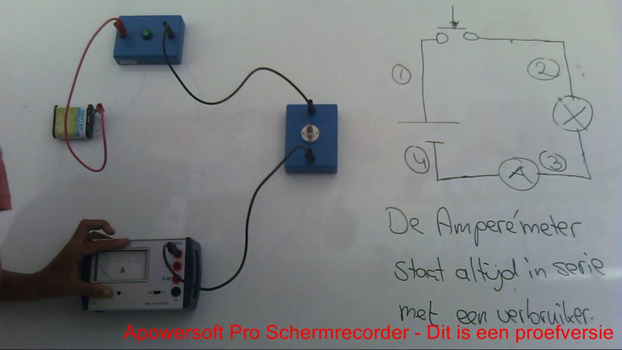 3BL H4 praktijk amperemeter aansluiten - YouTube