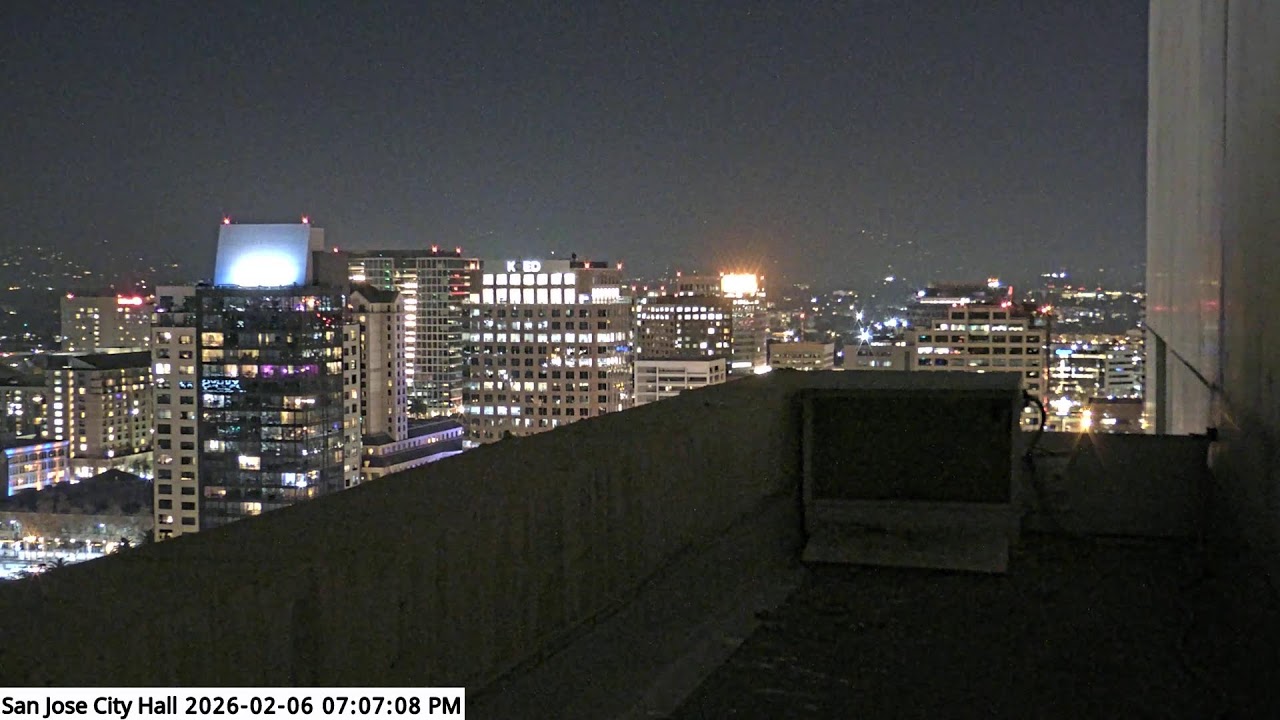 San José City Hall Peregrine Falcon Camera - Ledge