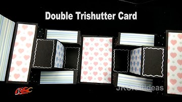 Double Tri-shutter Card Idea | JK Craft Ideas 106