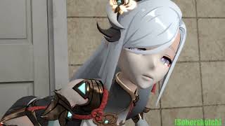 Shenhe, Miku, And Futaba Group Farting Animation