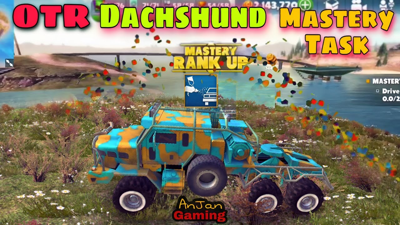 Dachshund Off The Road Finish 40 challenges Mastery Task - YouTube