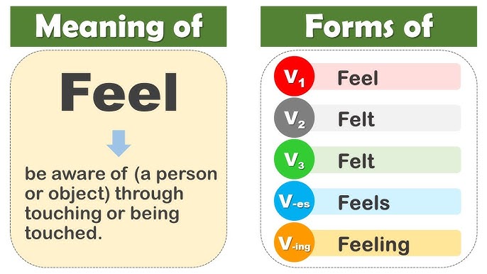 Feel Past And Past Participle Form V1 V2 V3 V4 V5 Form of Feel