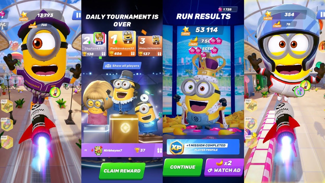 Shortstop Stuart vs King Bob vs Layup Basketball Stuart vs Racer | Minion rush |