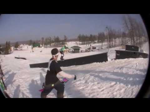 Jen Cusick Girl Snowboard Jib 2009 Highlights