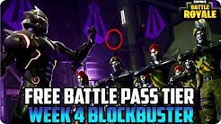Leaked Week 4 Free Battle Pass Tier Location Fortnite Battle - season 4 week 4 free battle pass tier fortnite hidden blockbuster challenge duration 2 00
