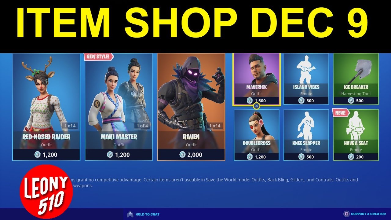 Fortnite Item Shop 9 December 2019 Fortnite Item Shop December 9 2019 Fortnite Icerik Magazasi 9 Aralik 2019 Youtube
