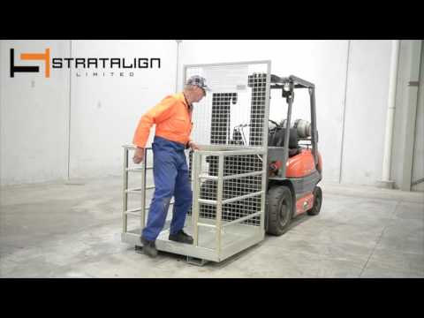 Stratalign Forklift Man Cage Youtube