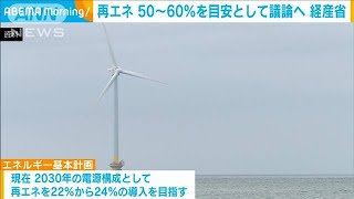 50年の再エネを50～60％目安に・・・政府基本計画見直し(2020年12月22日)