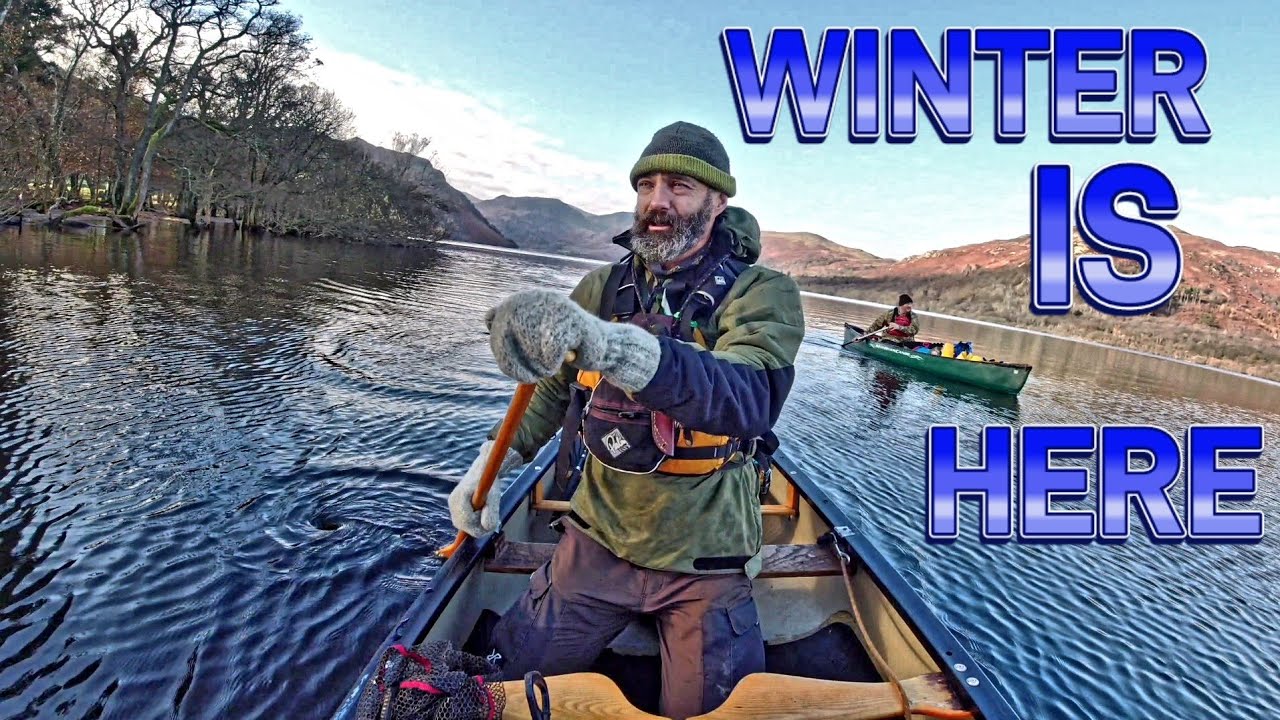 Дикий лагерь на Аллсуотере | Сон под каноэ в первые дни зимы