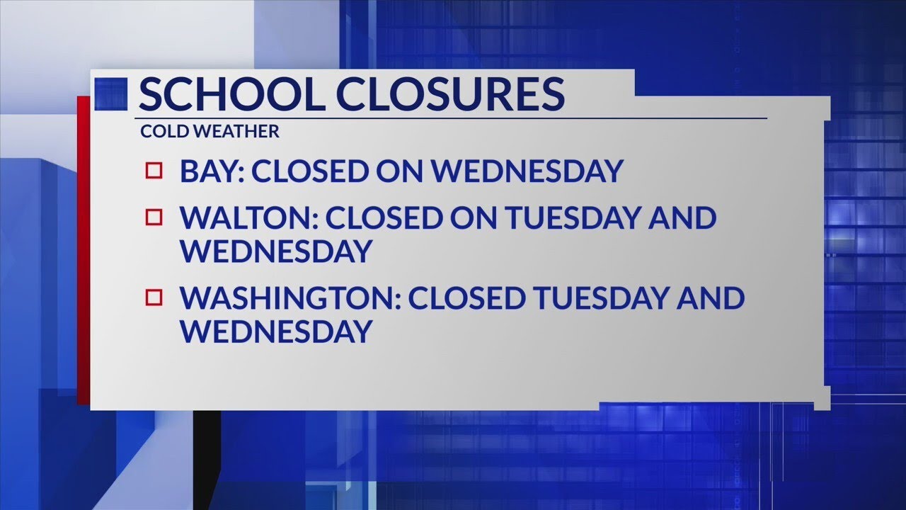 Local school closures ahead of winter weather conditions - YouTube