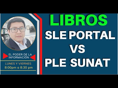 Cual es mejor SLE PORTAL O SLE PLE SUNAT, (LIBROS ELECTRONICOS SUNAT 2021)