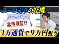 【実践スイングトレード】２カ月で600pipsを狙え！ユーロドルの下落に乗って1万通貨で9万円を目指す