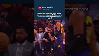 dillon brooks pulled up courtside to hatewatch lebron james in game 4 #dillonbrooks