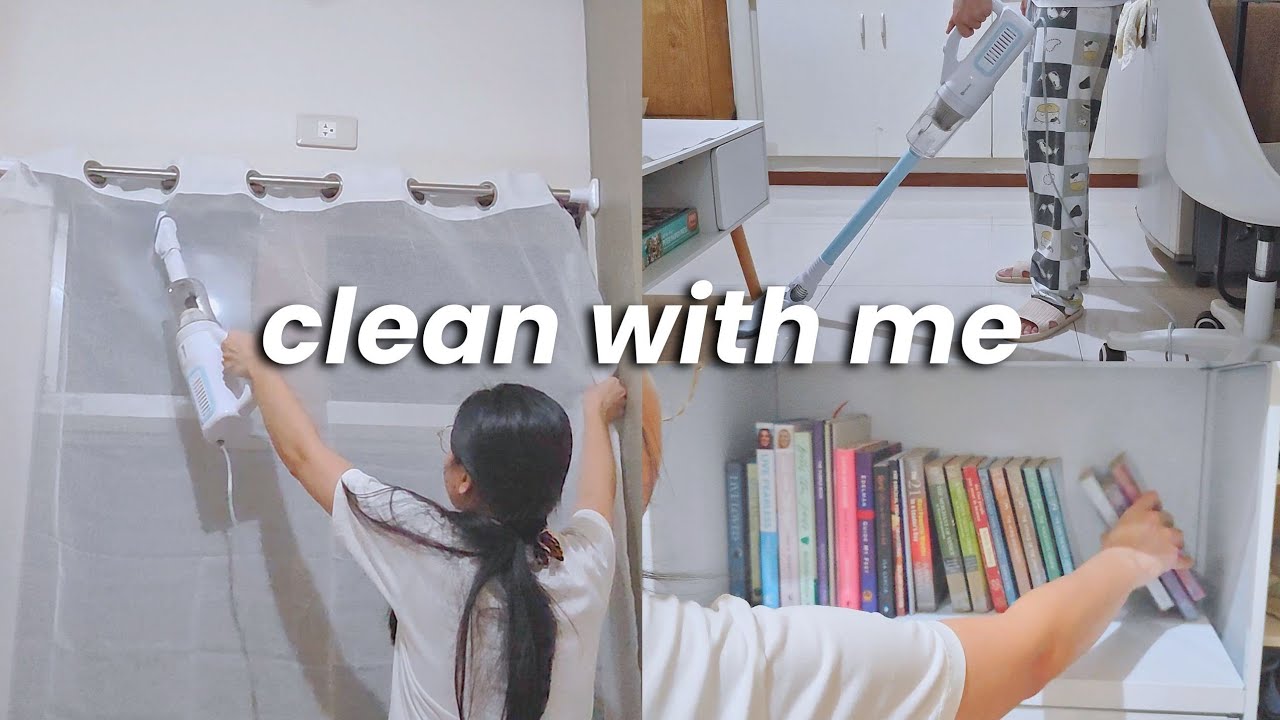 one-bedroom apartment clean with me (22 mins) 🛏️🧹 living alone in the Philippines
