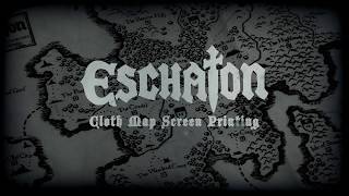 Eschaton - Cloth Map Screen Printing