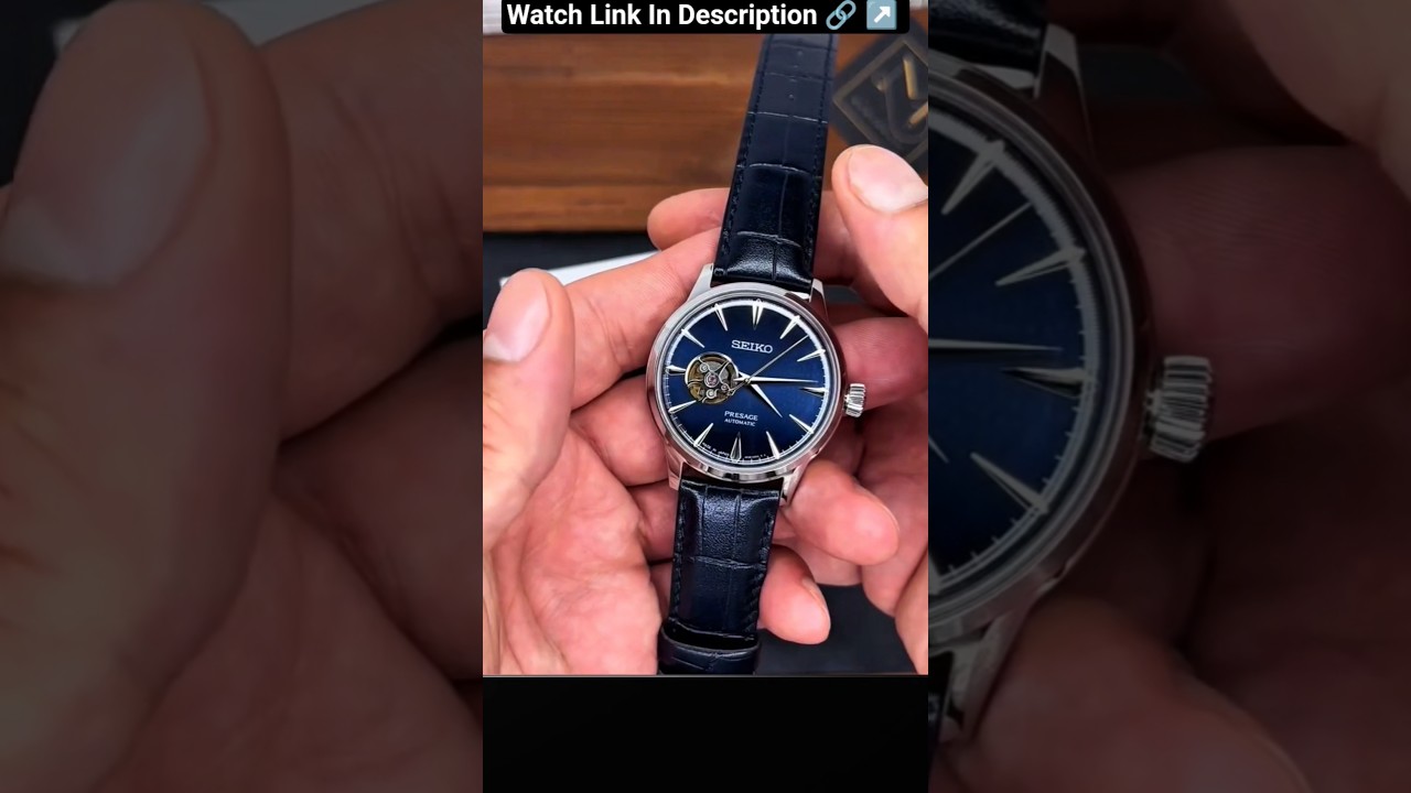 Seiko Presage Open Heart Blue Dial Luxury Men's Watch 