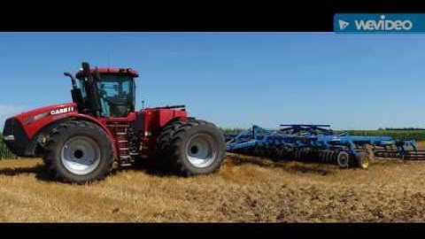 Chisel and disking soil