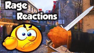 FUNNY KNIFE ONLY RAGE REACTIONS & EPIC MOMENTS!! (COD WW2)