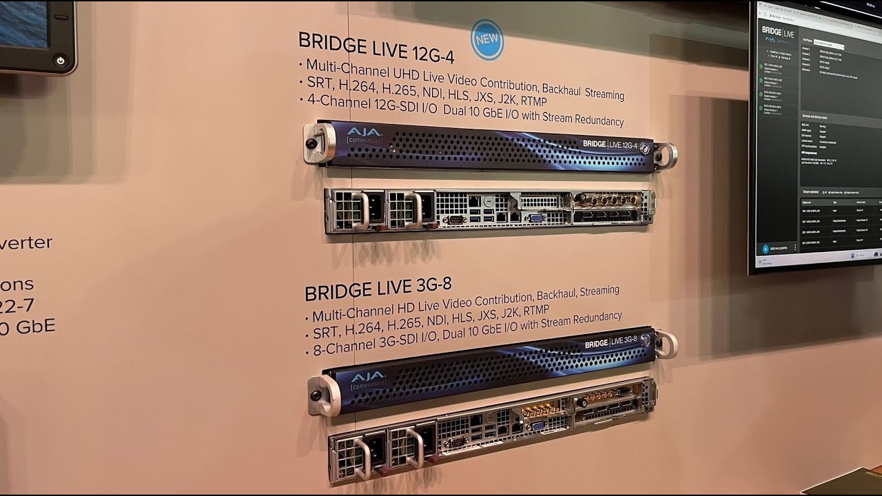 AJA BRIDGE LIVE 12G-4 Boosts UHD Streaming & Redundancy | IBC2025