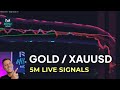 Live gold 5minute trading signals  5m xauusd chart  buy and sell indicator