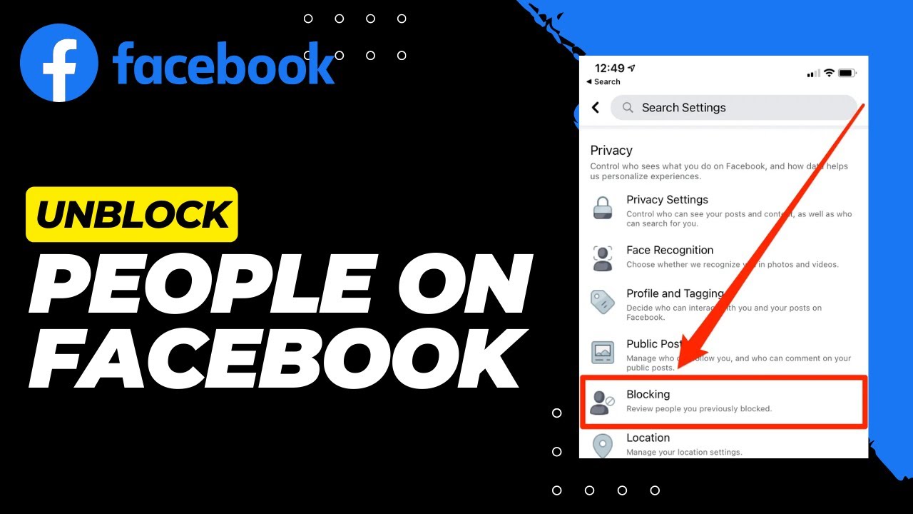 How to unblock people on facebook 2023 youtube