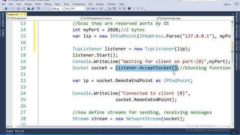 SP Wk 16 Video 1 TCP Based Simple Server