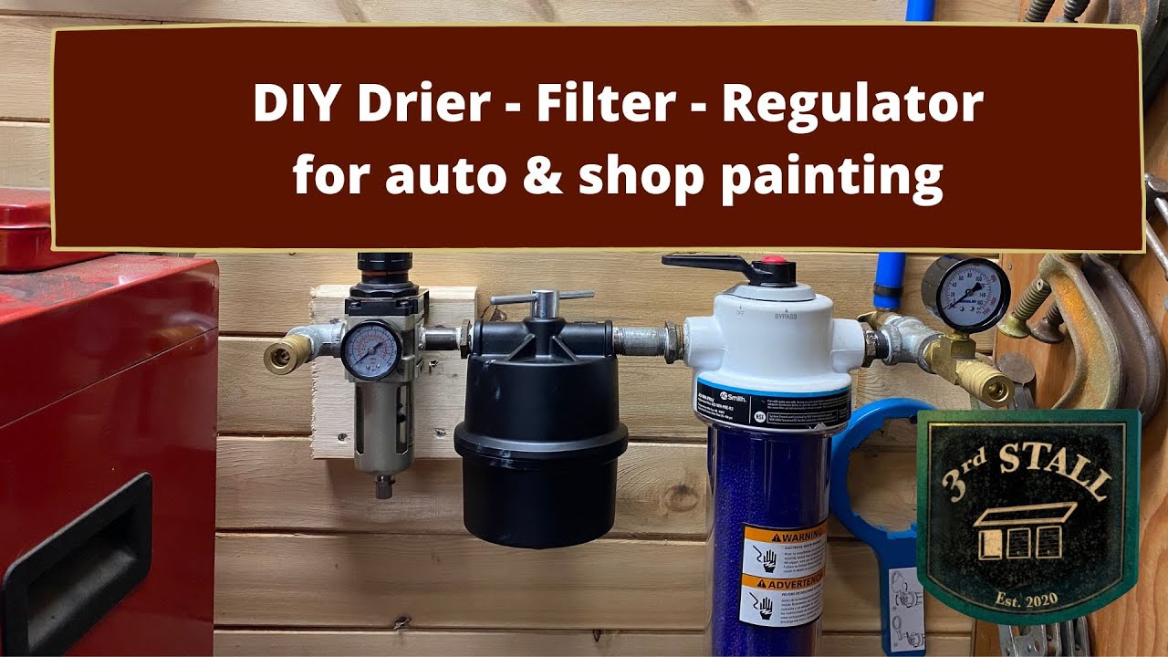 DIY cheap quality Air Drier - Filter - Regulator combo for auto painting 