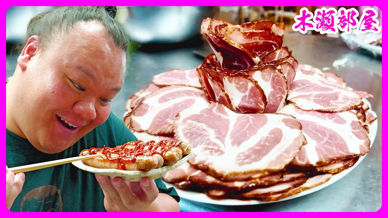 【相撲飯】豚骨スープ豚バラちゃんこ鍋・茹で豚・煮豚・スイカ・ソーセージ／朝稽古・ちゃんこ場 2025.6.11