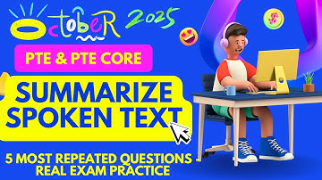 Master PTE Summarize Spoken Text | Prediction Topics Score 79+ | PTE Listening Practice Test