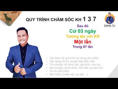 QUY TRINH CHĂM SÓC KHÁCH HÀNG 1 3 7 | | MARKETING STRATEGY & COACHING | DANGTU.VN