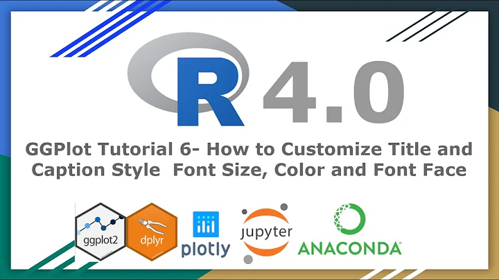 GGPlot2 Tutorials 6- How to Customize Title and Caption Style  Font Size, Color and Face Part 6/20