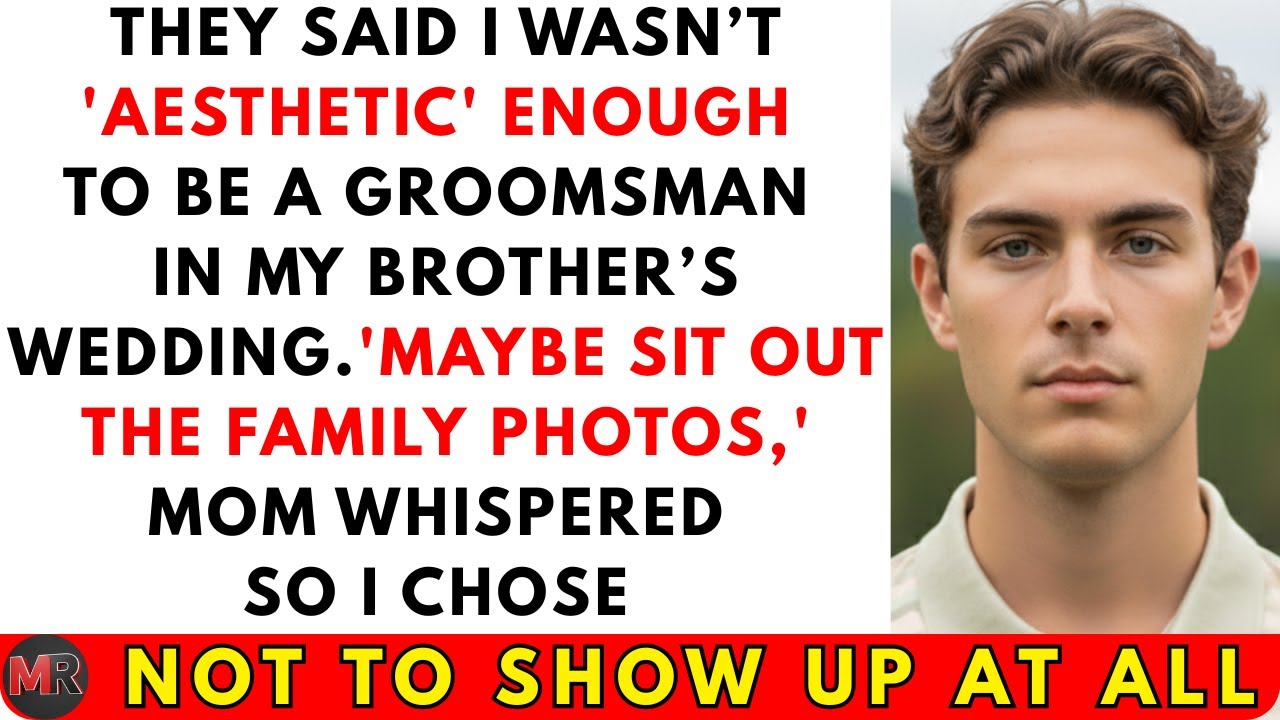 Мне запретили быть шафером моего брата, потому что я был недостаточно «эстетичным» — поэтому я сд...