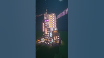 Cyberpunk Tower | Minecraft Timelapse #cyberpunk #timelapse