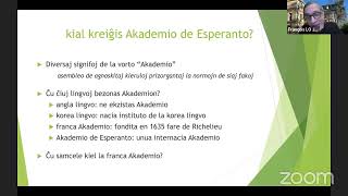 #VK22 Prezento de la Akademio de Esperanto (François Lo Jacomo)