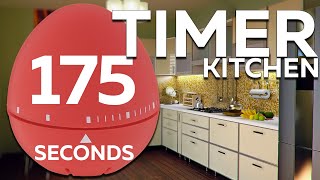 175 seconds Cooking timer | 2min 55sec Egg TIMER