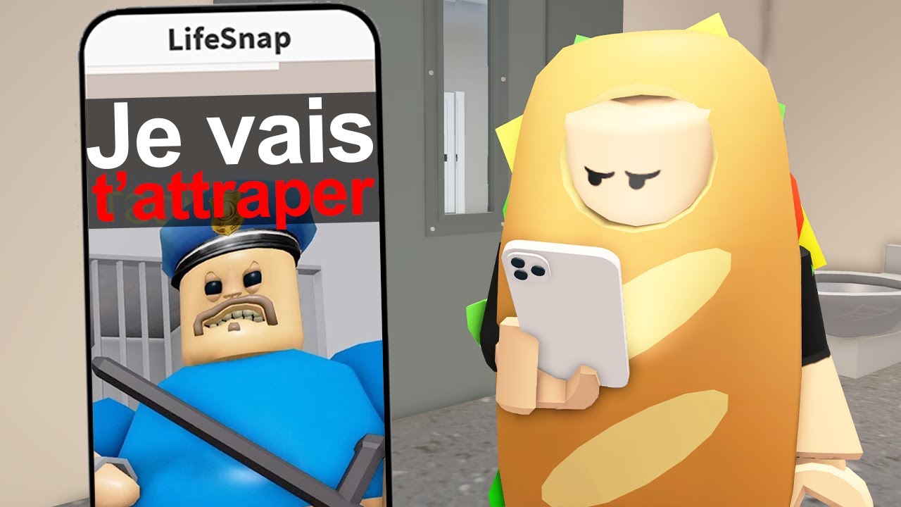 JE DOIS M'ÉCHAPPER DE LA PRISON DE BARRY SUR SNAPCHAT ROBLOX