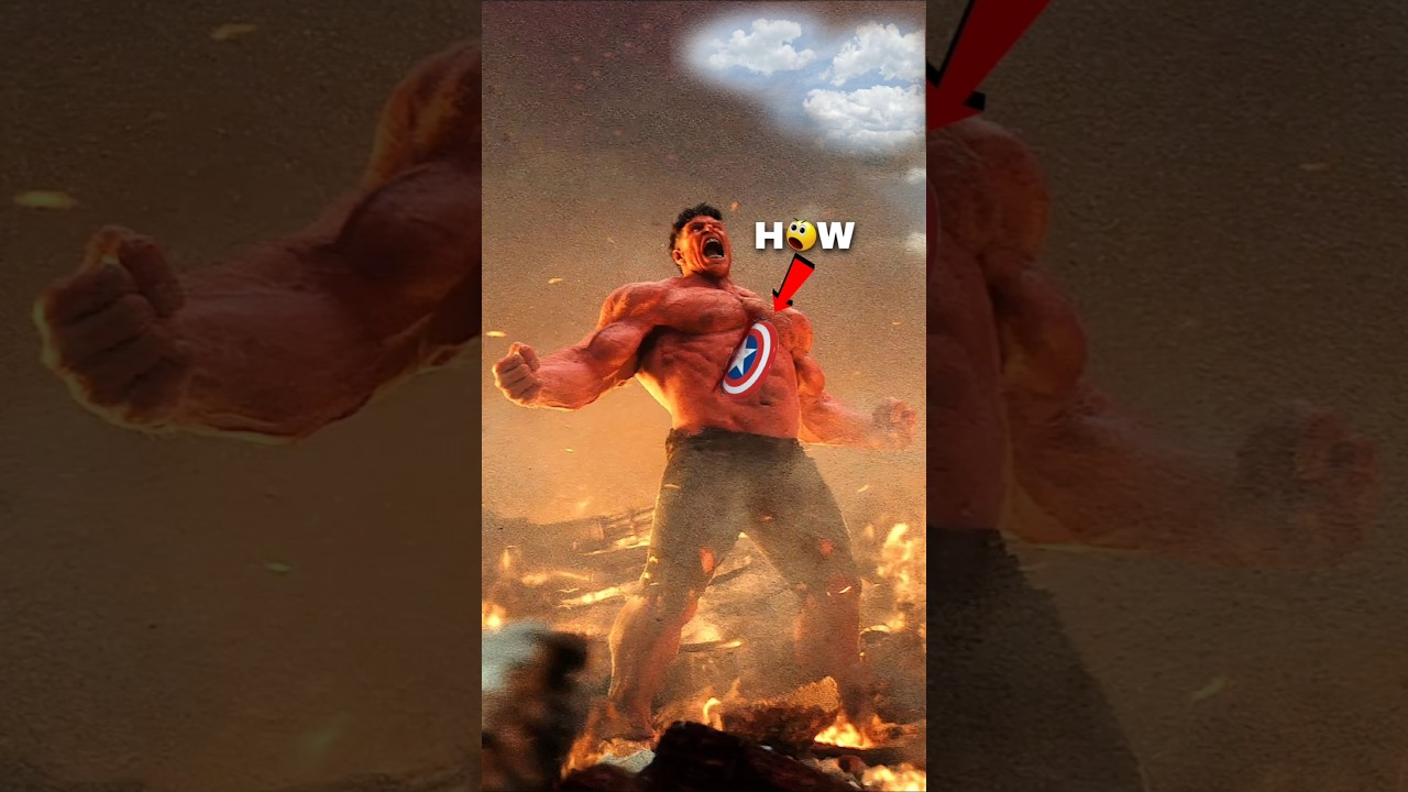 How Captain America Defeated the Red Hulk || #shorts