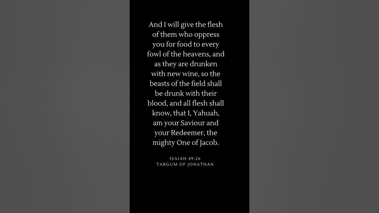 Isaiah 49:26 Targum of Jonathan