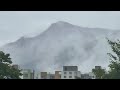 Movement of mountain fog